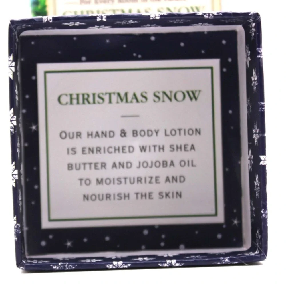 Michel Design Works Shea Butter Hand & Body Lotion Christmas Snow 8 oz Gift Box